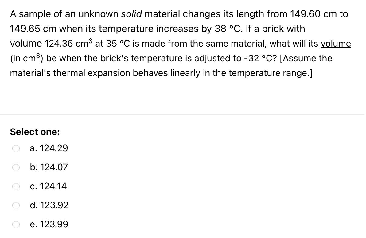 Solved A sample of an unknown solid material changes its | Chegg.com