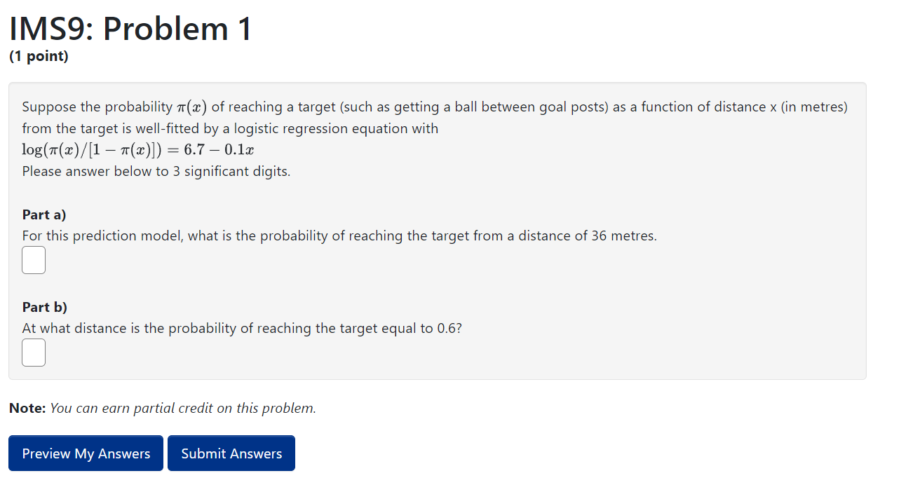 Solved Suppose The Probability π(x) Of Reaching A Target | Chegg.com