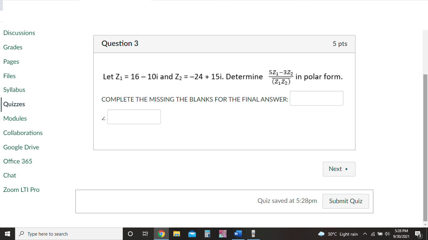 Solved Discussions Question 3 5 pts Grades Pages Files Let | Chegg.com