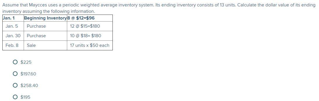 Weighted Average Inventory, Moving Average Inventory (Perpetual Vs Periodic  System) 