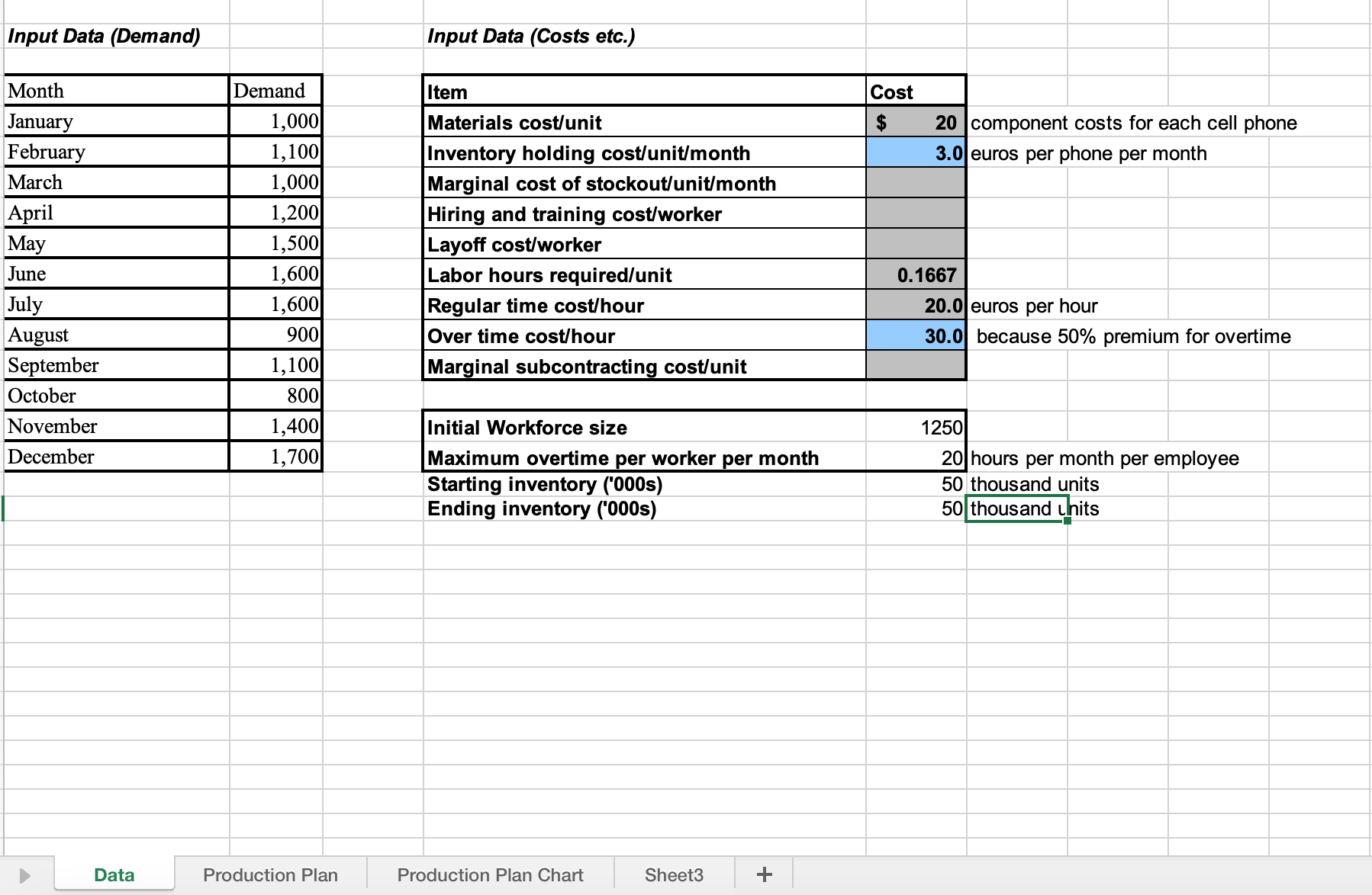 Solved Use this spreadsheet to answer the question in the | Chegg.com