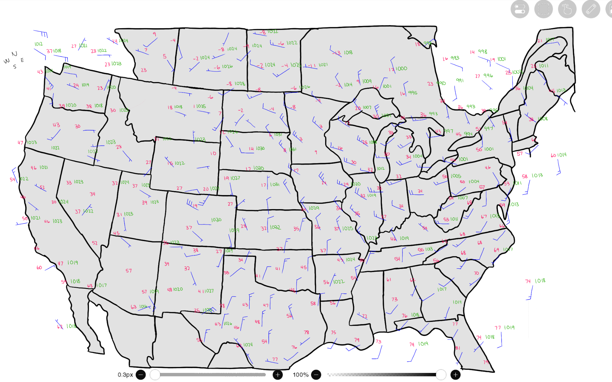 Solved Where are the warm and cold fronts on the map?I have | Chegg.com