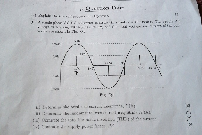 Solved Question Four (2) (a) Explain The Turn-off Process In | Chegg.com