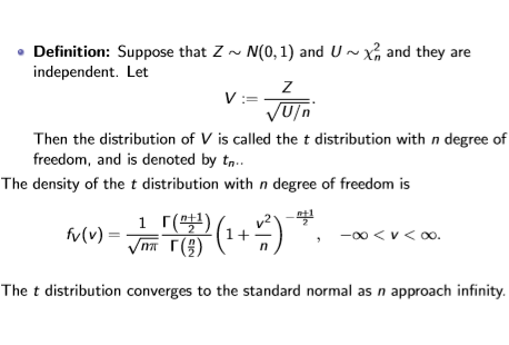 Solved Find the density function of the t distribution by | Chegg.com