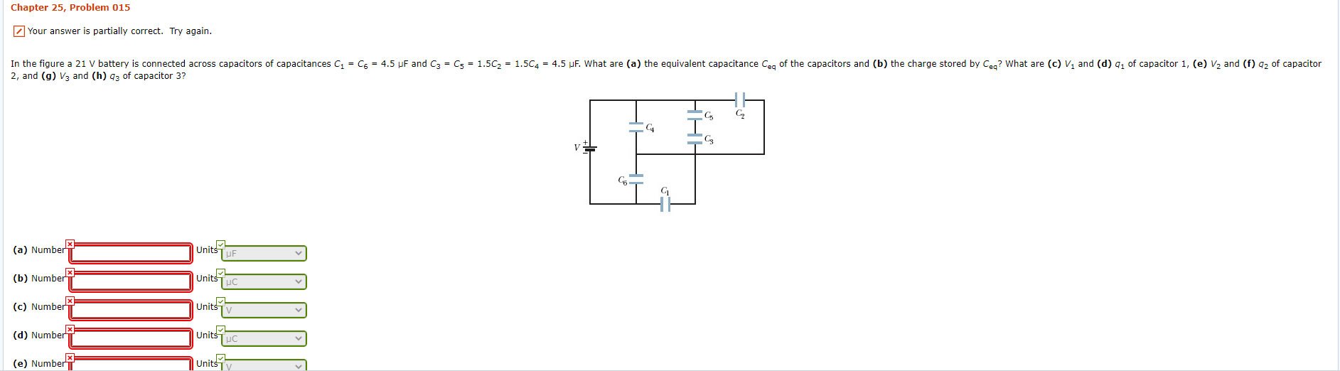 Solved Chapter 25, Problem 015 Your answer is partially | Chegg.com