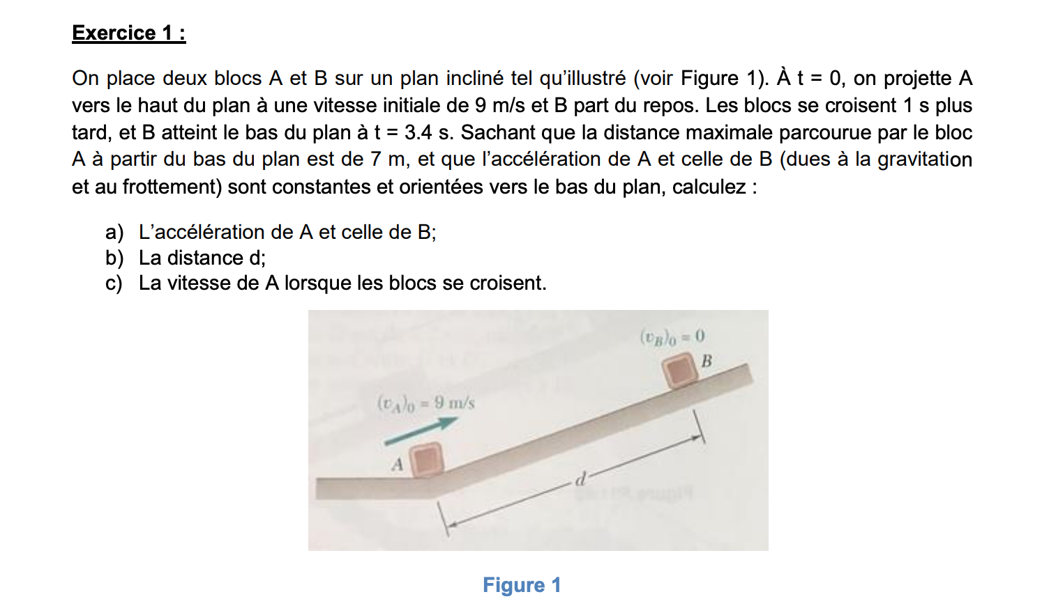 Solved Two Blocks A And B Are Placed On An Inclined Plane As | Chegg.com