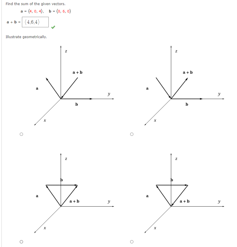 Solved Find The Sum Of The Given Vectors. | Chegg.com