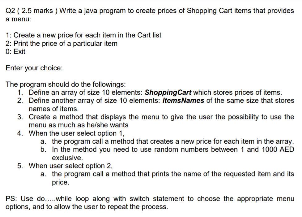 Solved code in java add comments to the code showing the | Chegg.com