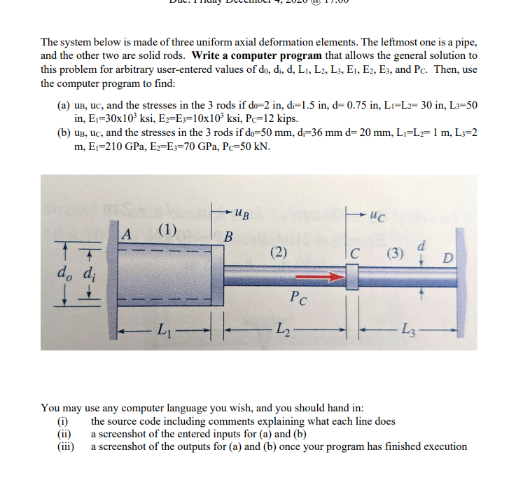 Solved This is a mechanics question. Answer required in | Chegg.com