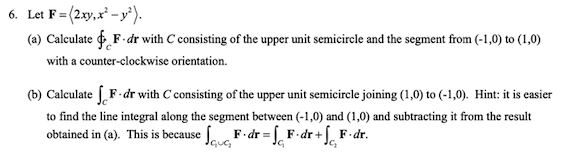 Solved 6 Let F 2xyx2−y2 A Calculate ∮cf⋅dr With C 4446