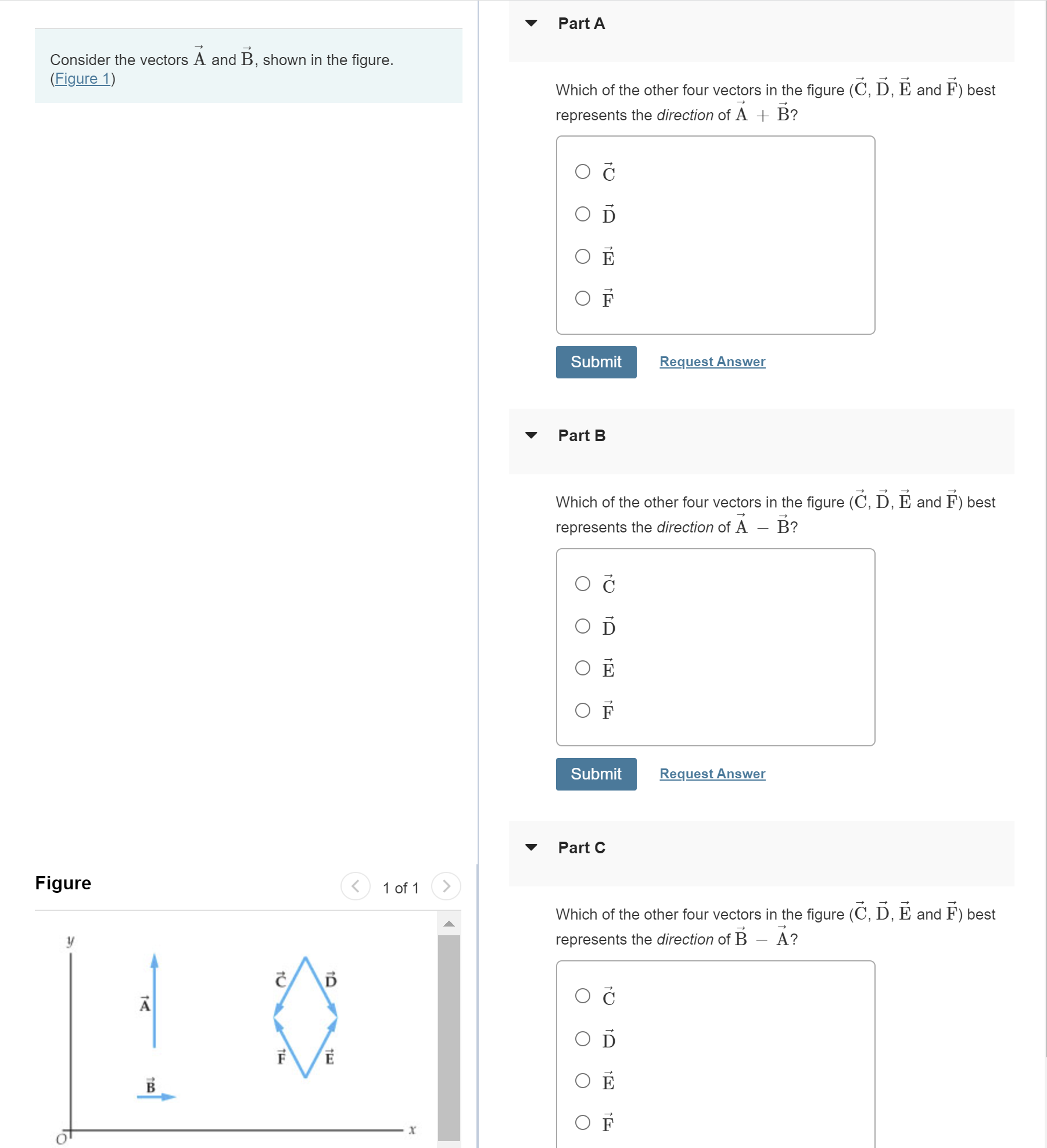 Solved Consider The Vectors A And B, Shown In The Figure. | Chegg.com