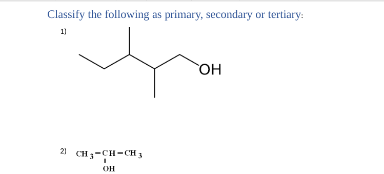 Solved Classify the following as primary, secondary or | Chegg.com
