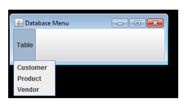 HOW DO I CREATE A MENU FOR TWO TABLES FOR JAVA?? | Chegg.com