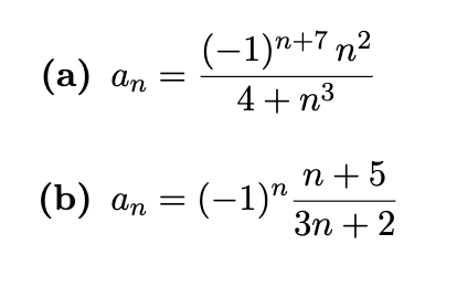 Solved For each of the following, determine whether the | Chegg.com