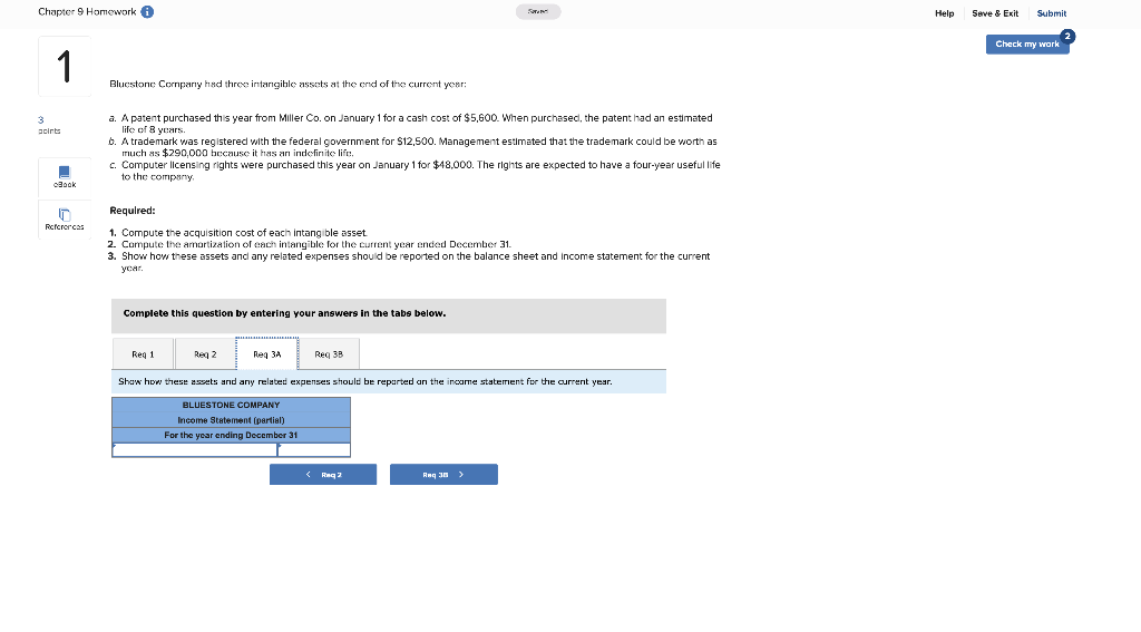 Solved Chapter 9 Homework i Help Save & Exit Submit Check my | Chegg.com