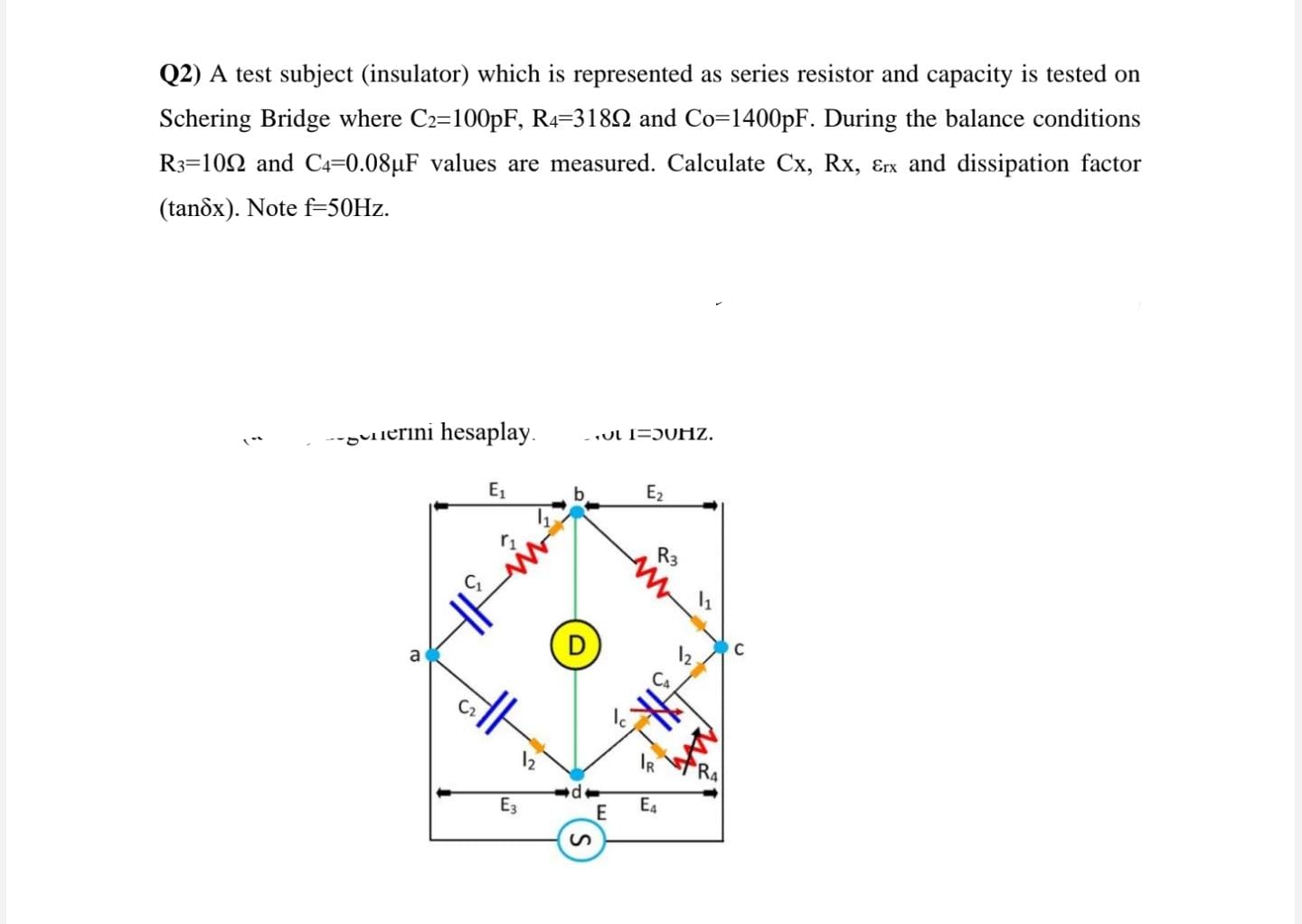 Q2) A test subject (insulator) which is represented | Chegg.com