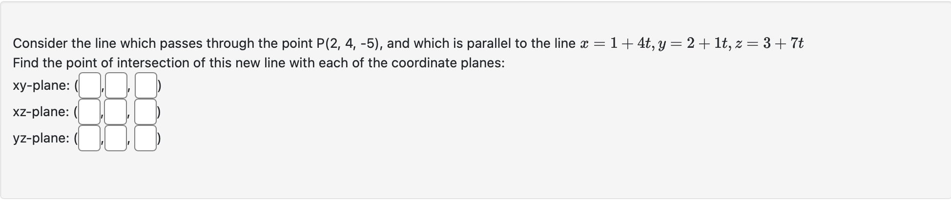 Solved Determine whether the linesConsider the line which | Chegg.com