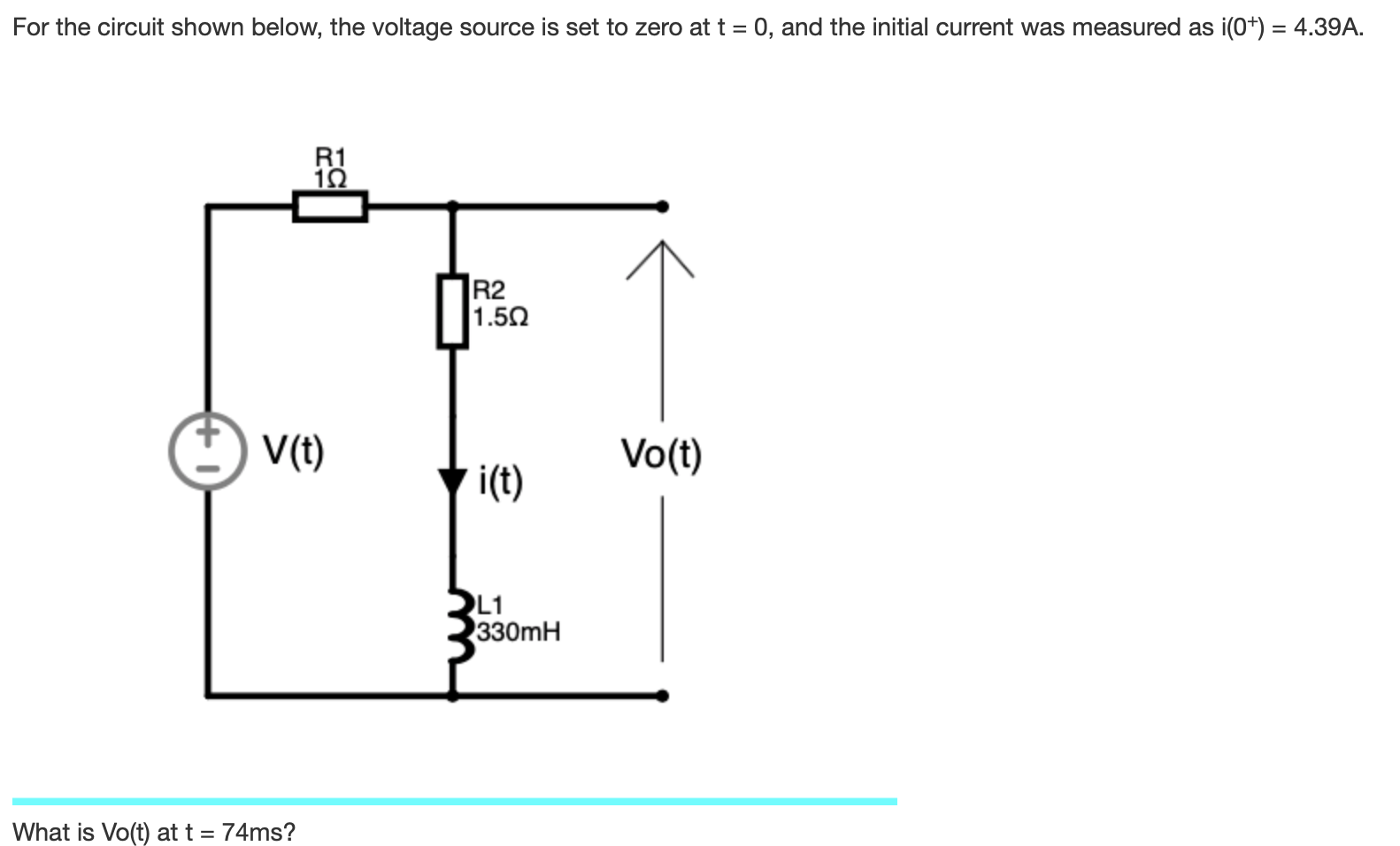 Solved L1 22h 2 22 7mf What Is I T For All T 0 Express Chegg Com