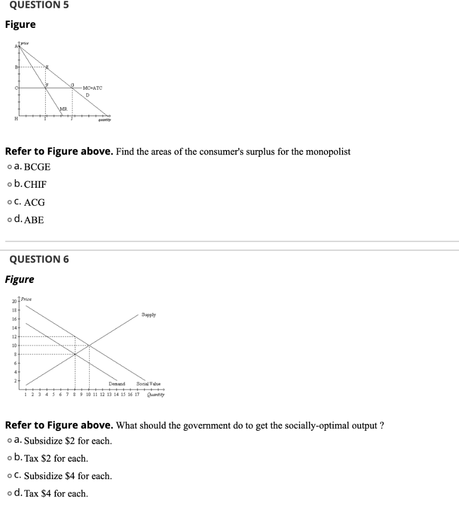 Solved Question 5 Figure A 0 Mc Atc D Mr H Que Refer To