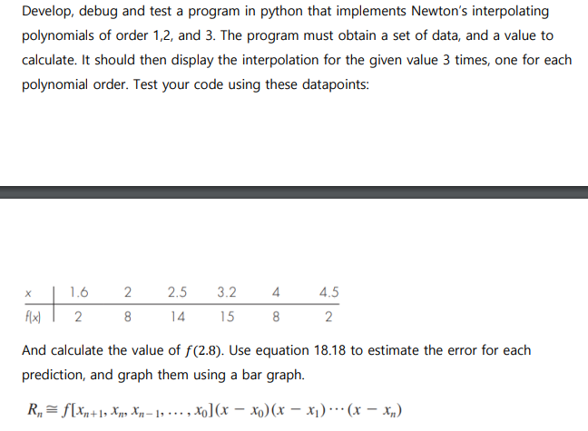 Solved This is a numerical method problem based | Chegg.com