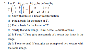 Solved Please help with this vector space question. | Chegg.com