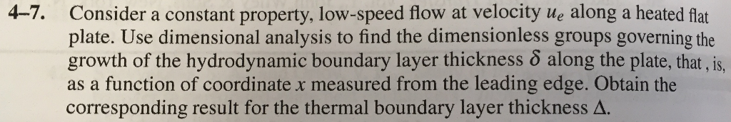 Solved Consider a constant property, low-speed flow at | Chegg.com