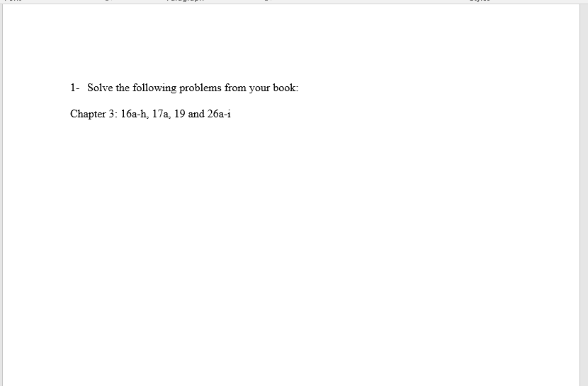 Solved 1- Solve the following problems from your book: | Chegg.com