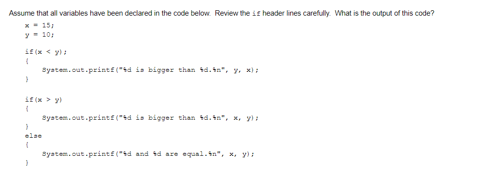 Solved Assume that all variables have been declared in the | Chegg.com