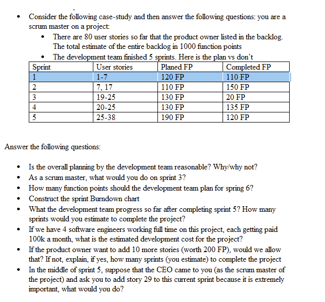 Solved - Consider The Following Case-study And Then Answer | Chegg.com