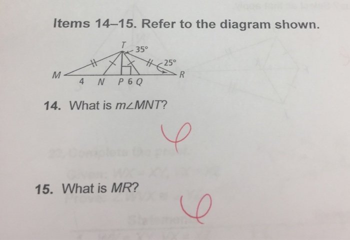 Solved Items 11-13. Refer to the diagram shown. 11. If ZBAC | Chegg.com