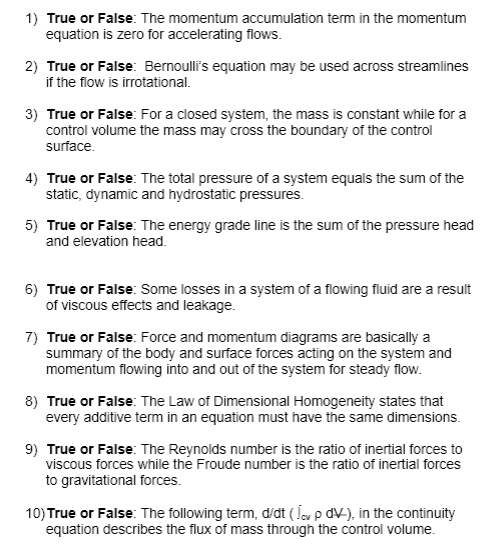Solved 1) True or False: The momentum accumulation term in | Chegg.com