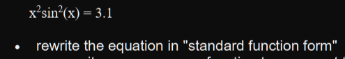 Solved - rewrite the equation in 