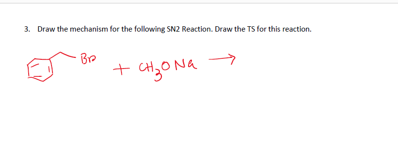 Solved 3. Draw the mechanism for the following SN 2 | Chegg.com