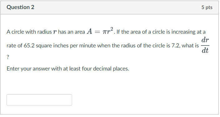 find the area by integration of a circle of radius r