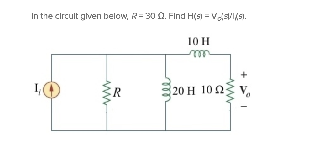 Solved In the circuit given below, R-30 Ω. Find | Chegg.com