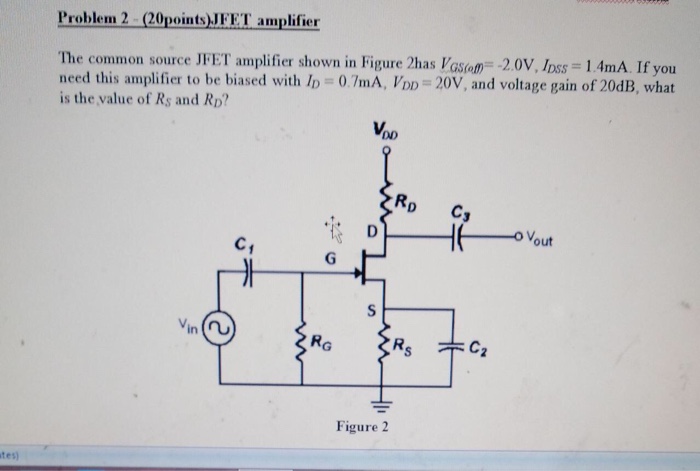 Common Source Jfet Amplifier Analysis Of Data 3031