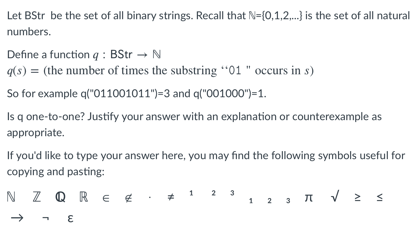 Solved Let BStr be the set of all binary strings. Recall | Chegg.com