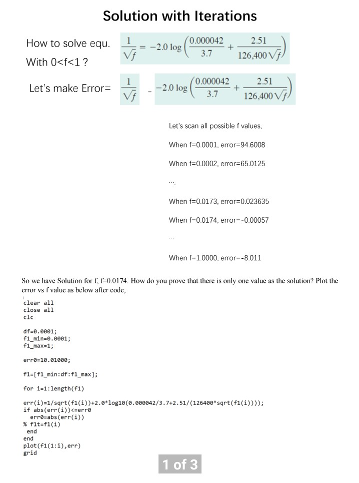 Solved Solution with Iterations How to solve equ. 1 0.000042 | Chegg.com