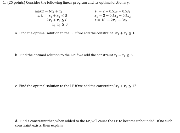 Solved Solve the following( 25 ﻿points) ﻿Consider the
