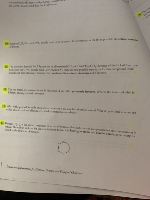 Solved Laboratory Report Nam Models of Organic Compounds