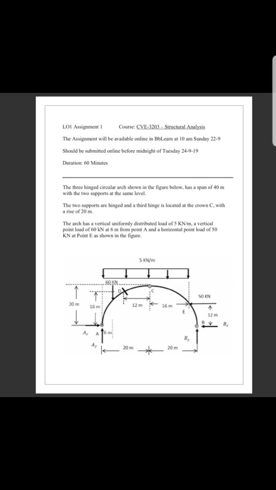 Solved Course Cve 3203 Structural Analysis The Assignment Chegg