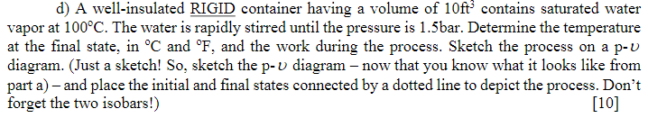 Solved Problem 4: a) Plot the p-v diagram (using 0.04, 0.5, | Chegg.com