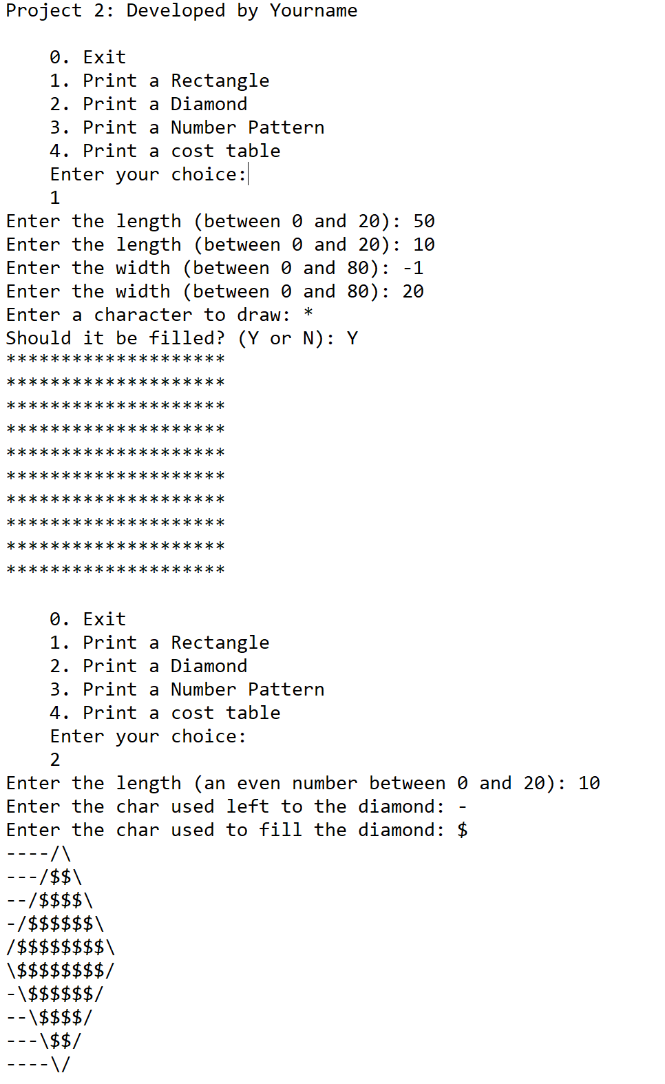 How To Draw Diamond In Python
