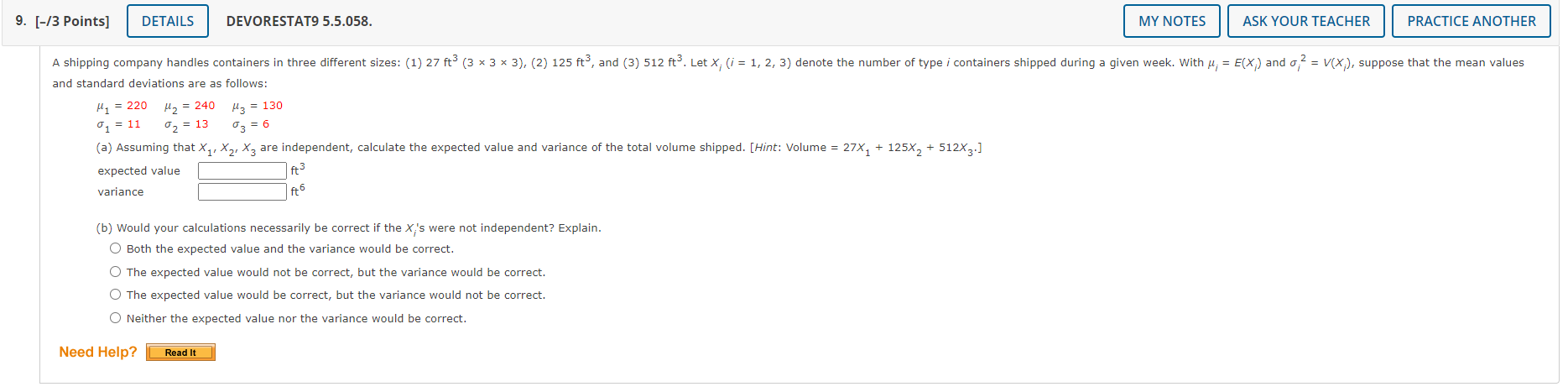Solved 9. [-13 Points] DETAILS DEVORESTAT9 5.5.058. MY NOTES | Chegg.com