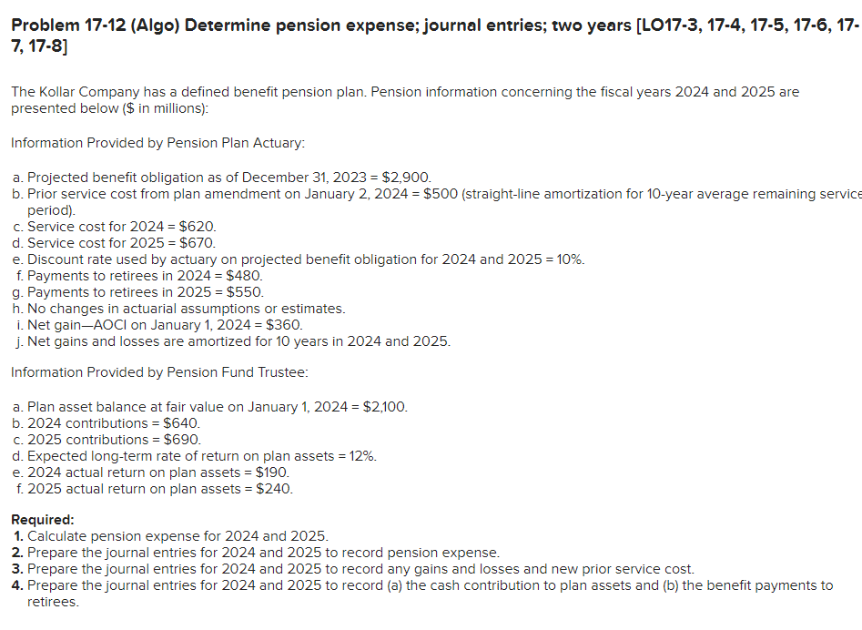 Solved Prepare The Journal Entries For 2024 And 2025 To Chegg Com   PhpYSWRio