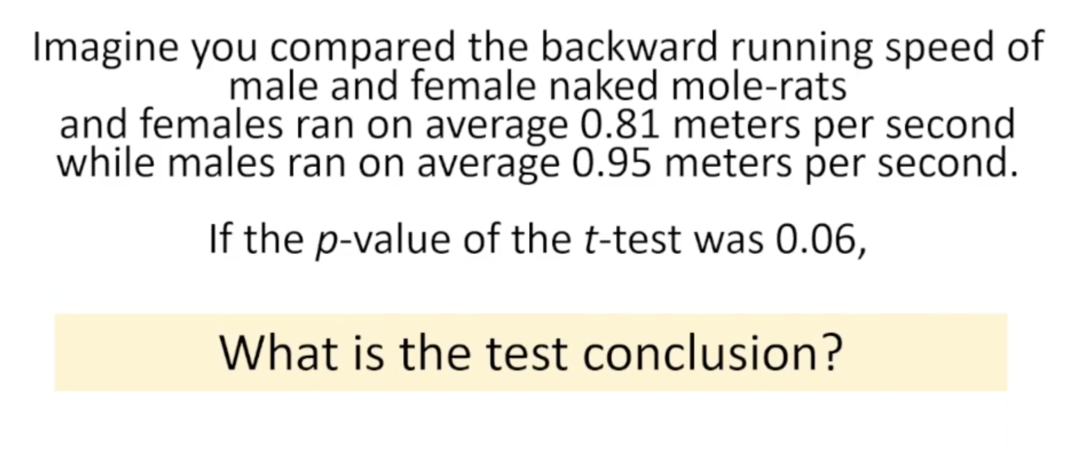 Solved Naked mole-rat males run backwards faster than | Chegg.com