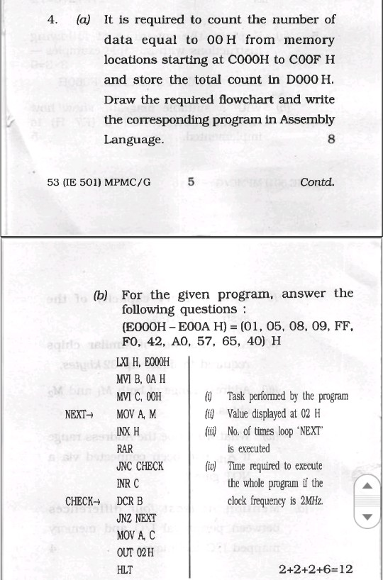 2. (a) Write an Assembly Language Program to compare | Chegg.com