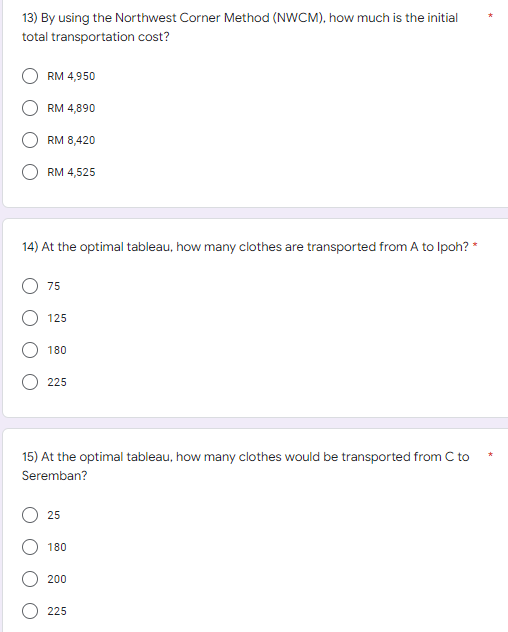 Solved Part B: Questions 11-15 are referring to the | Chegg.com