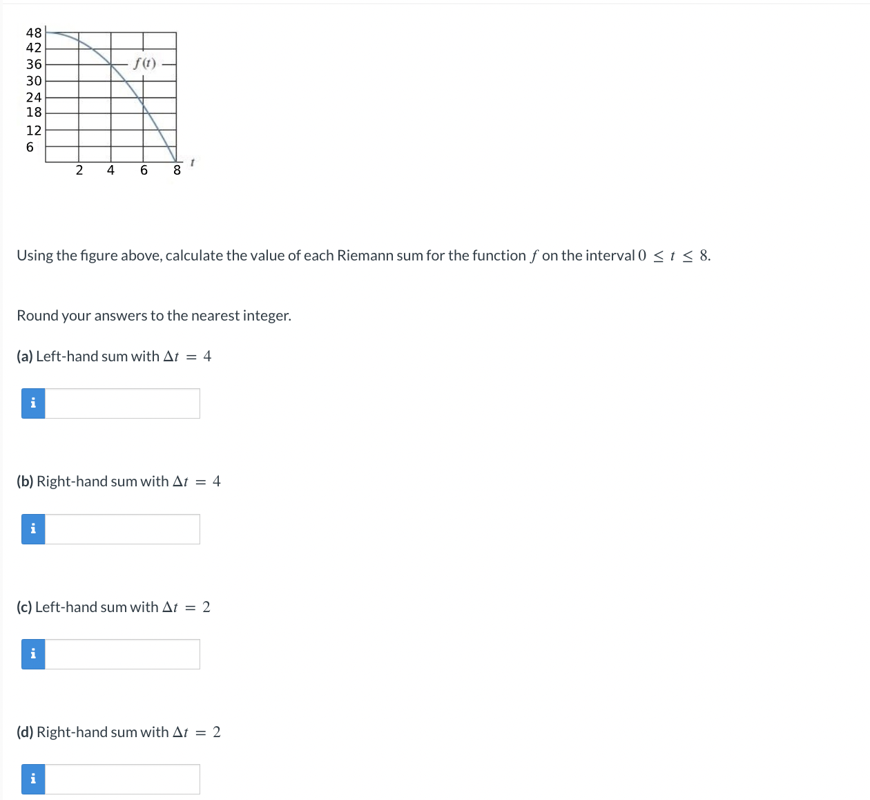 Solved Round your answers to the nearest integer. (a) | Chegg.com