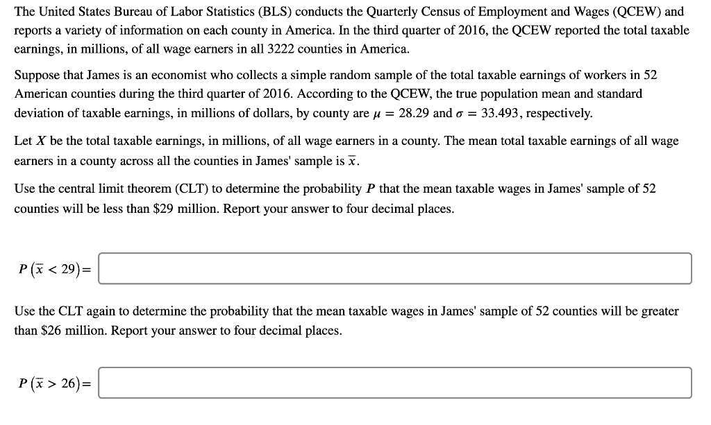 Solved The United States Bureau Of Labor Statistics (BLS) | Chegg.com